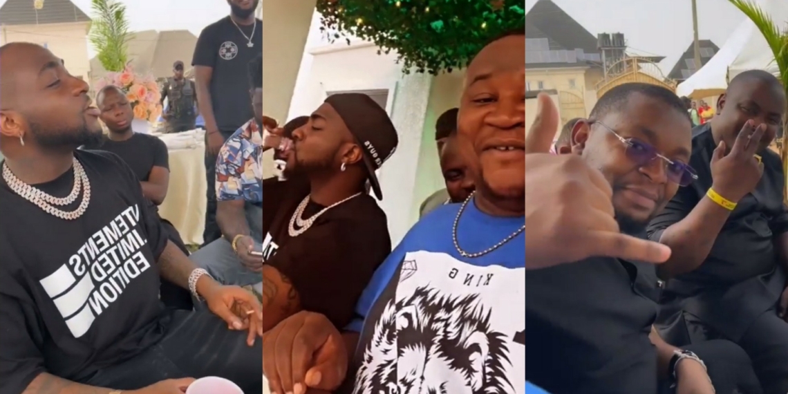"Davido don lean finish" - Cubana Chiefpriest’s video with Davido stirs reactions ahead of Singer’s 30th birthday