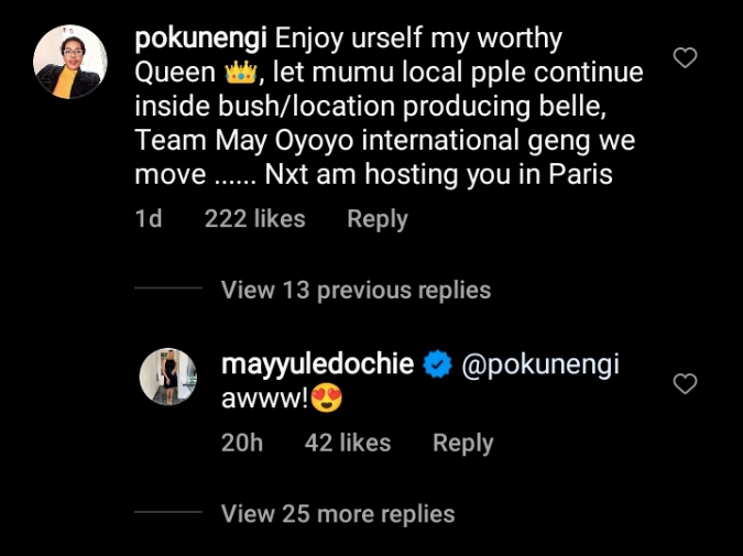 Enjoy your UK trip, let them continue with their pregnancy movie roles – Fan tells May Edochie, she reacts