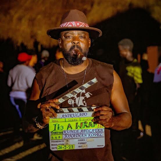 Nigerian filmmaker, Kunle Afolayan during the shooting of ‘Anikulapo’
