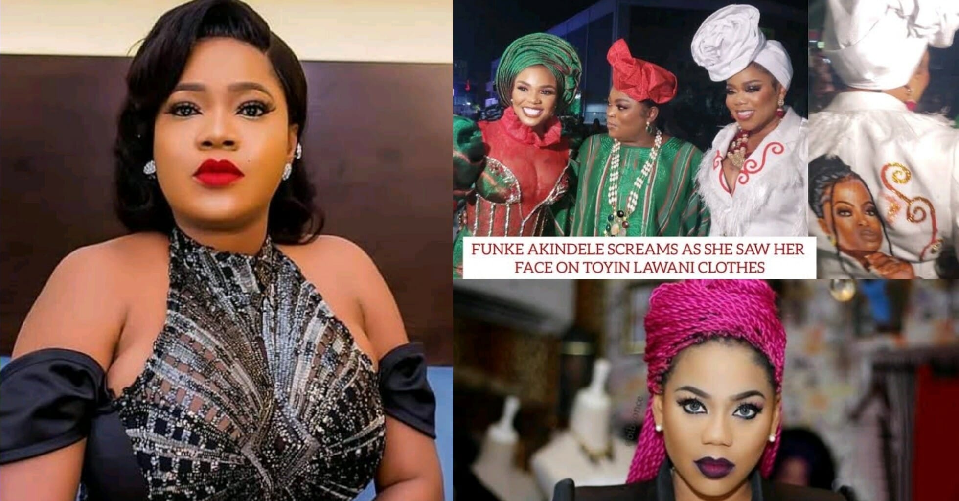 Funny moment Toyin Abraham threatened Toyin Lawani after wearing outfit ...