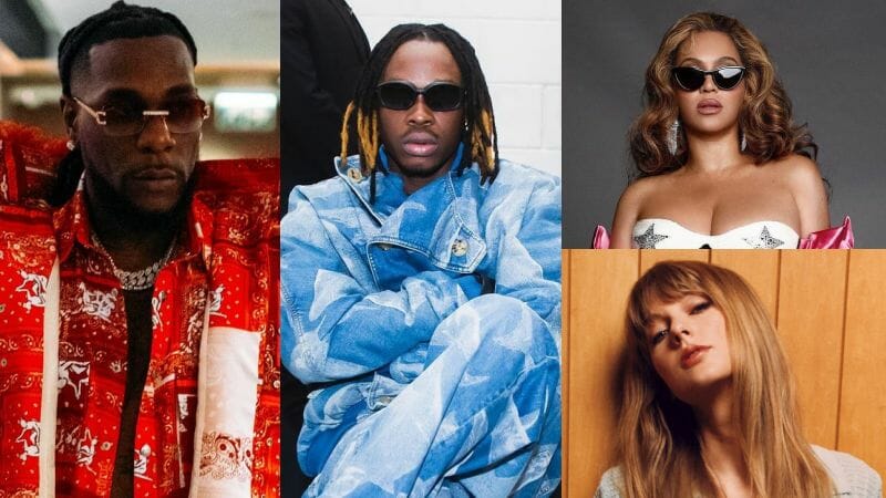 Burna Boy, Fireboy Up Against Beyonce, Taylor Swift, Others At BRIT Awards 2023 (Nominations List)