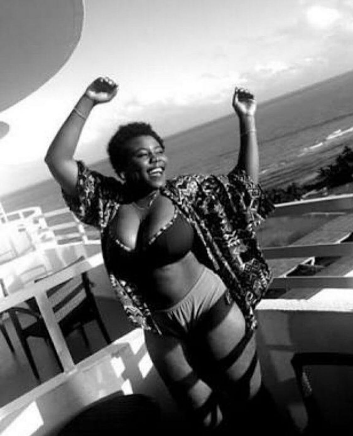 Singer Teni sparks reactions for flaunting body in two-piece swimwear