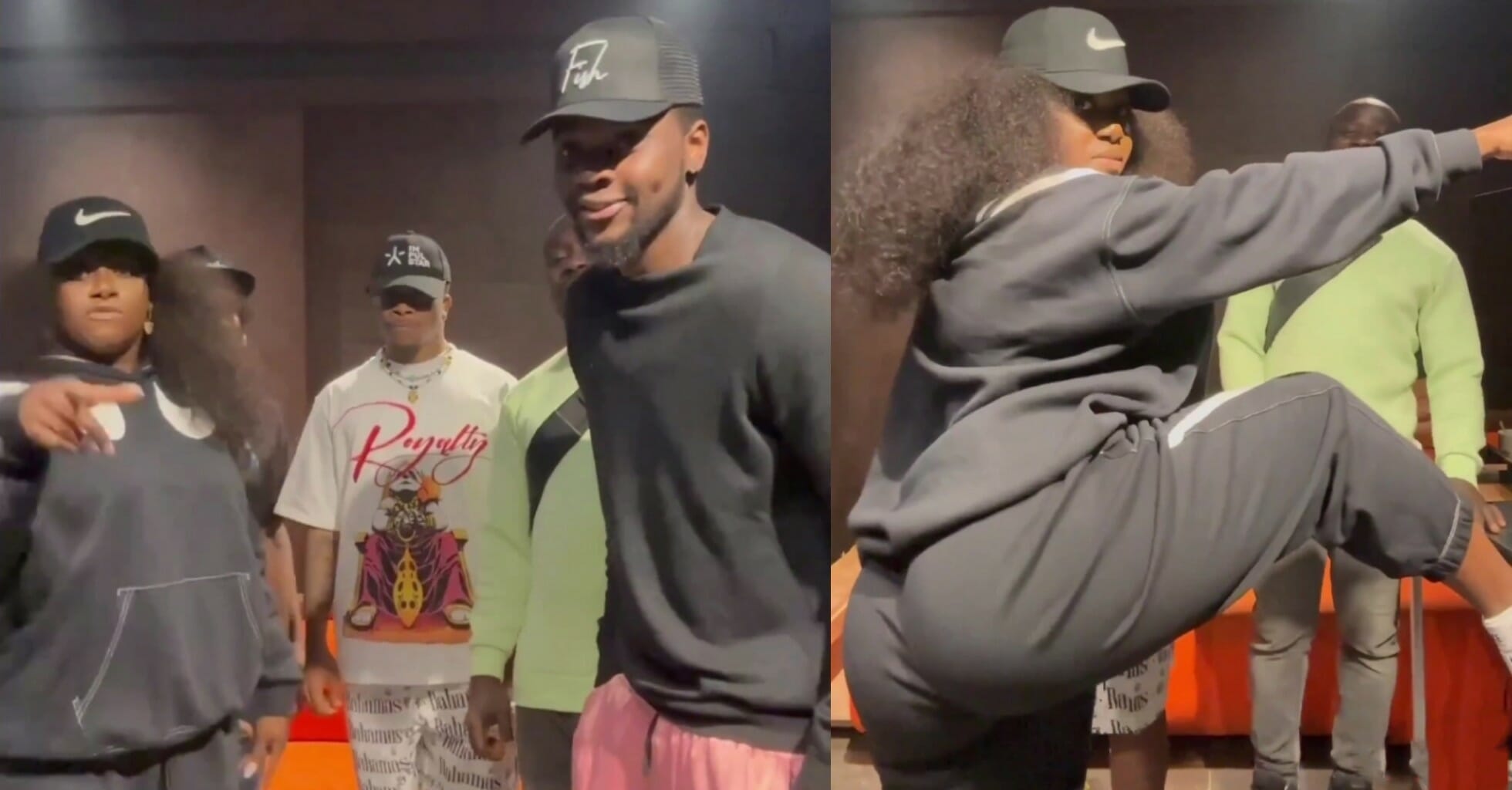 Singer Niniola twerks up a storm as she vibes with Oxlade, others at Kizz Daniel’s studio —VIDEO