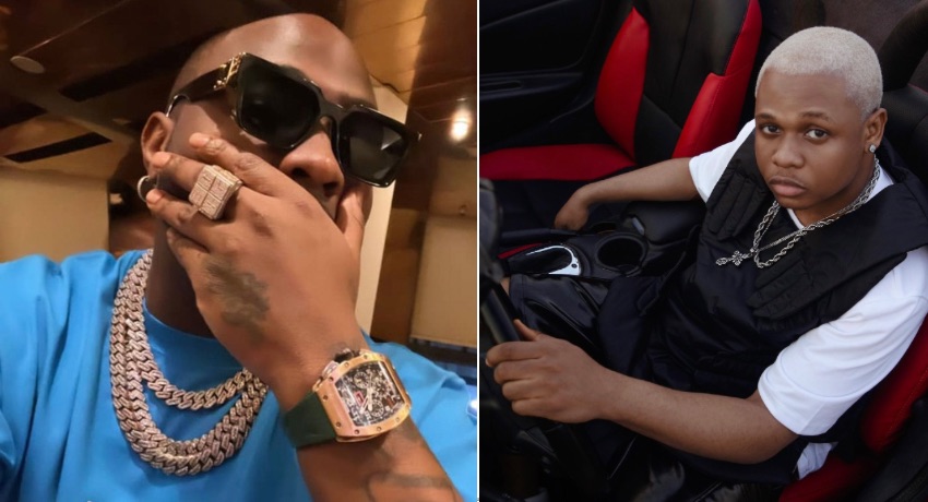 Boy Spyce chastises his fan for rating him higher than Davido