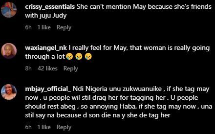 “Because you’re friends with Judy” – Netizens descend on Lizzy Gold over condolence message to Yul Edochie