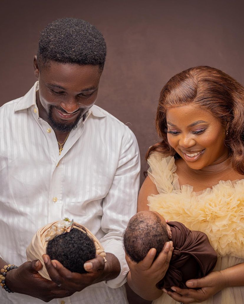 Happy 41 days to us – Seyi Edun and Adeniyi Johnson share fresh photos with their twins – ENTERTAINMENT — HiTNG