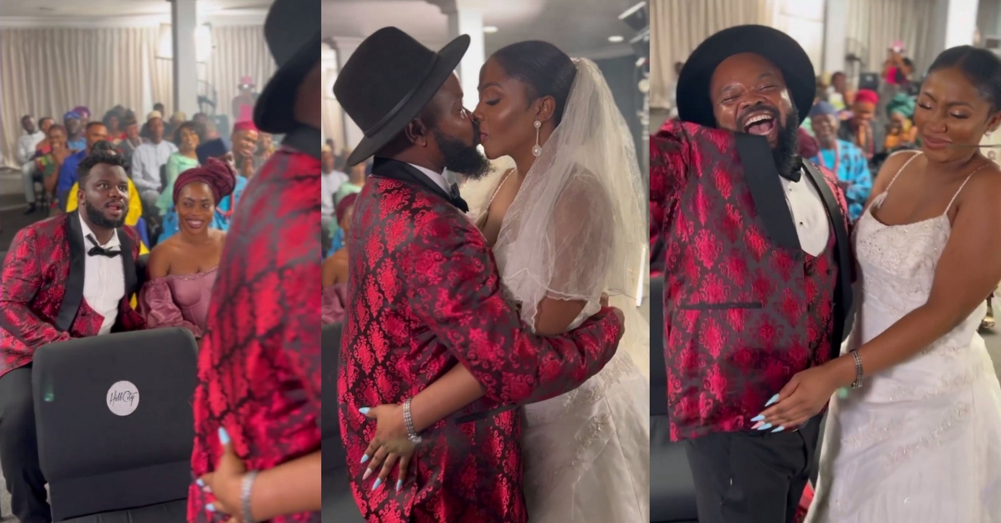 Fans criticize viral video of Comedian Nedu, BBNaija’s Mercy Eke kissing passionately; He fires back