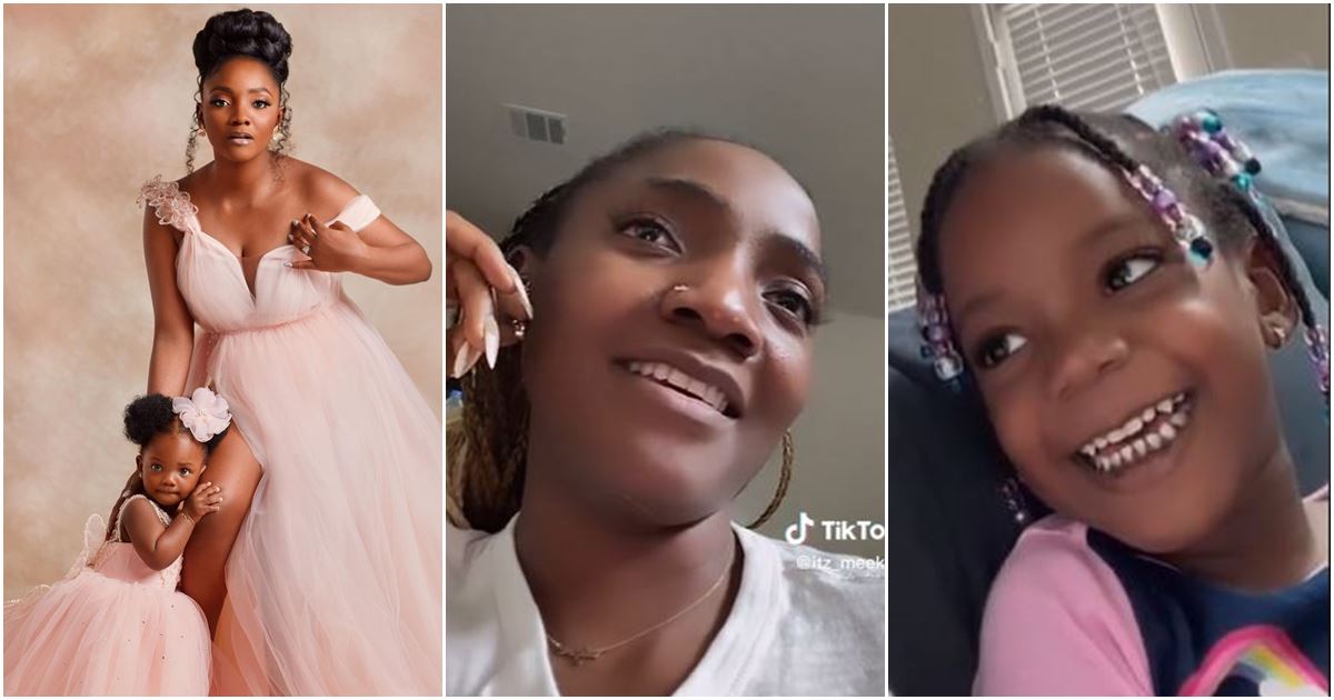 “Who’s your mate?” – Simi queries daughter, Deja as she addresses her by her name ‘Simisola’ -VIDEO