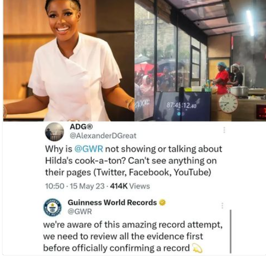 Guinness World Records addresses Hilda Baci’s cook-a-thon