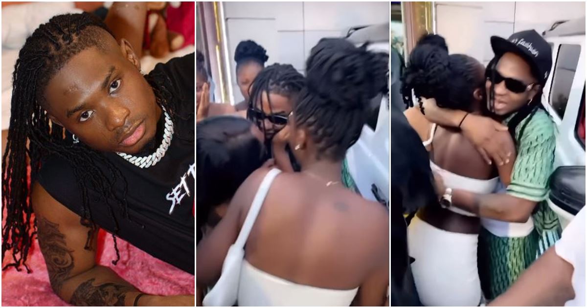 “Don’t kiss me oo” – Lil Kesh warns overzealous female fan as ladies line up to hug him in viral clip