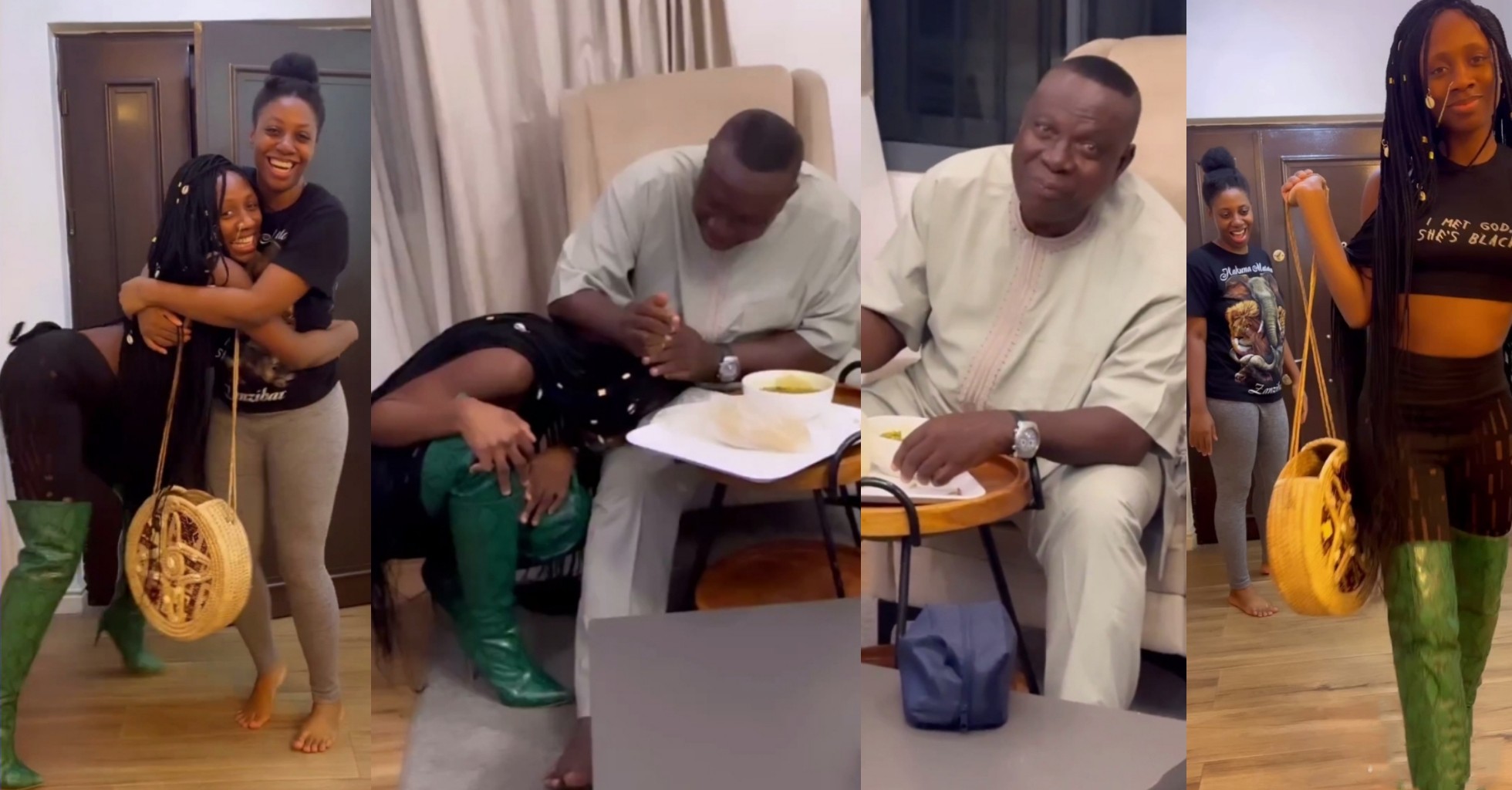 Korra Obidi receives heartfelt prayers from dad as she lands in Nigeria