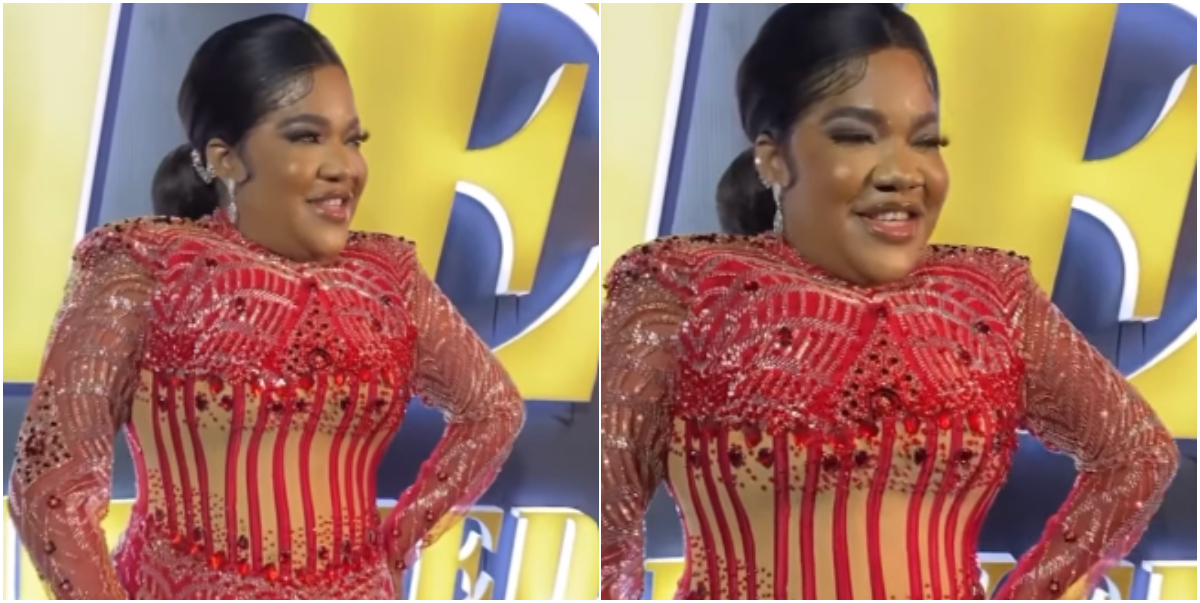 “Who dey breathe?” – Toyin Abraham’s outfit at recent event stirs up reactions