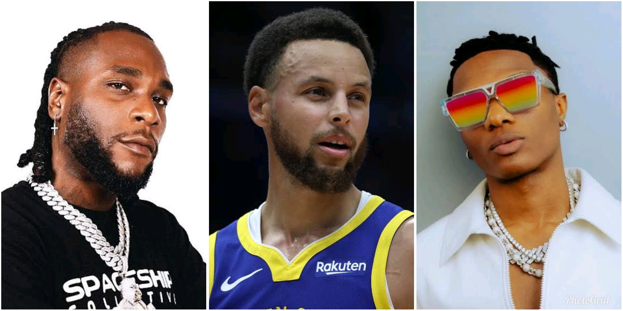NBA star, Steph Curry, lists Burna Boy and WizKid among his 6 favorite music artists in the world