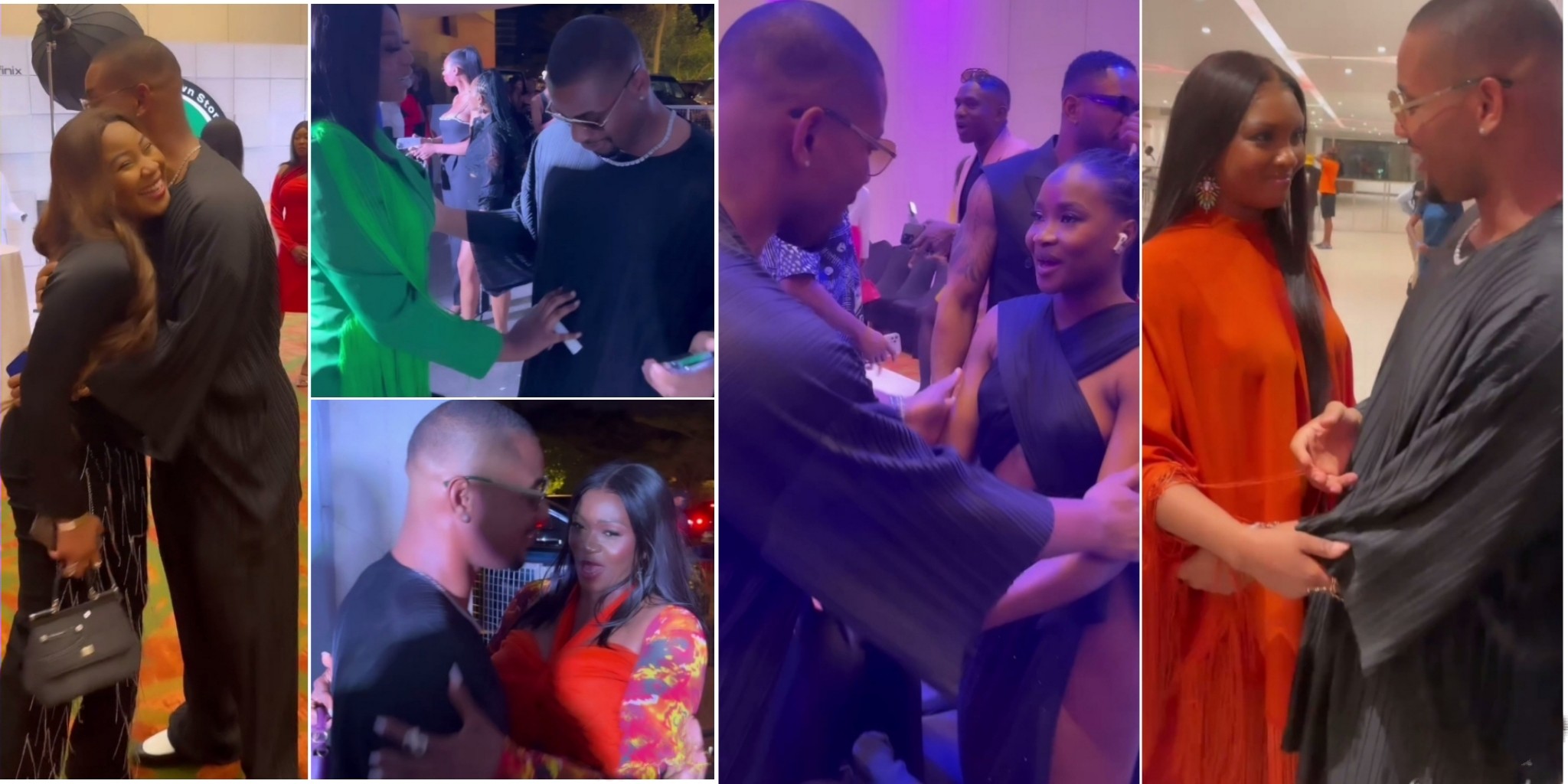 Video of Alex Ekubo’s interaction with Osas Igodaro, Erica, Ilebaye, others at fashion show gets fans talking
