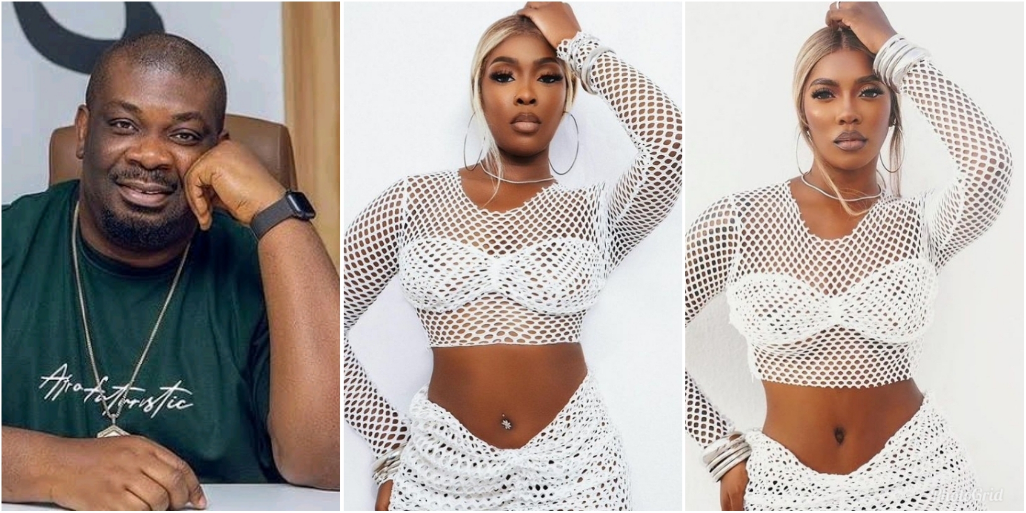 Viral photos of Tiwa Savage and singer’s look-alike donning matching outfit leaves Don Jazzy stunned