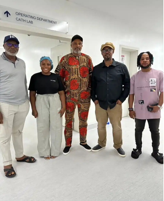 Charles Inojie sparks controversy with exclusive photos during hospital visit to Mr Ibu