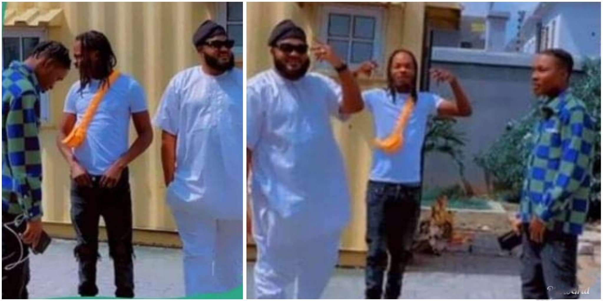 Naira Marley, Sam Larry reunite with Zinoleesky following release from police custody (VIDEO)
