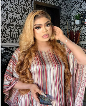 Benin youths protest against Bobrisky's presence in their city.