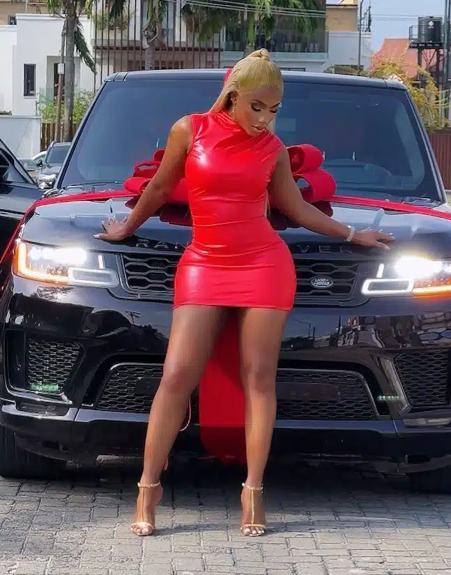 Mercy Eke stuns fans with her stunning early Christmas Present