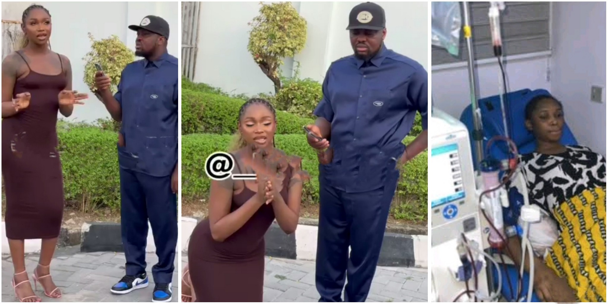 I’m sorry – Jay Boogie kneels to beg Nigerians amid claims of scamming them with failed BBL surgery (VIDEO)