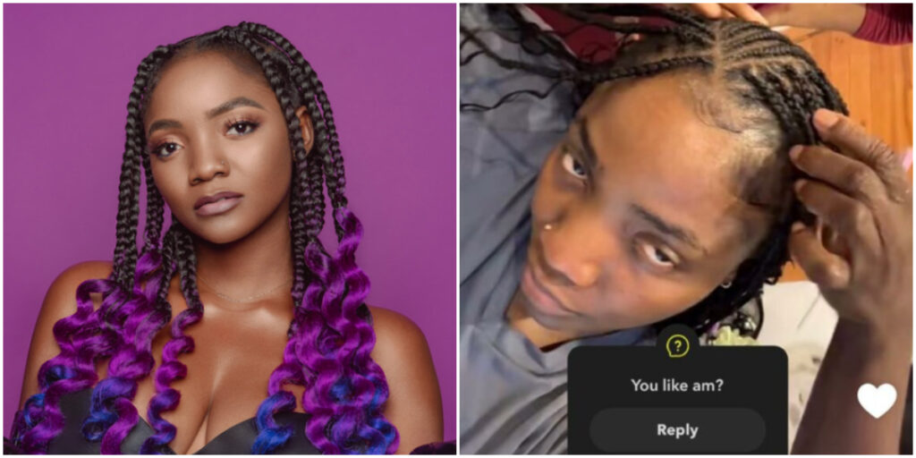 Simi confronts troll's remark about her forehead
