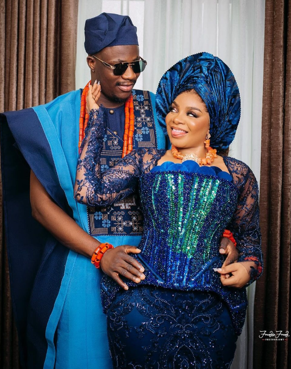 Queen Mercy Atang praises husband for fighting for their love post-wedding