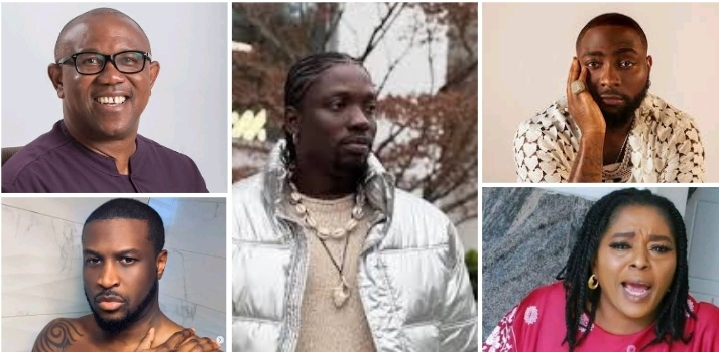 Davido, Peter Obi, and 7 more who led calls for justice in VeryDarkMan’s recent arrest by EFCC