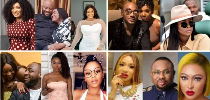 Exes, entanglements and everything in between: The wildest love triangles in Nigeria’s Entertainment Industry