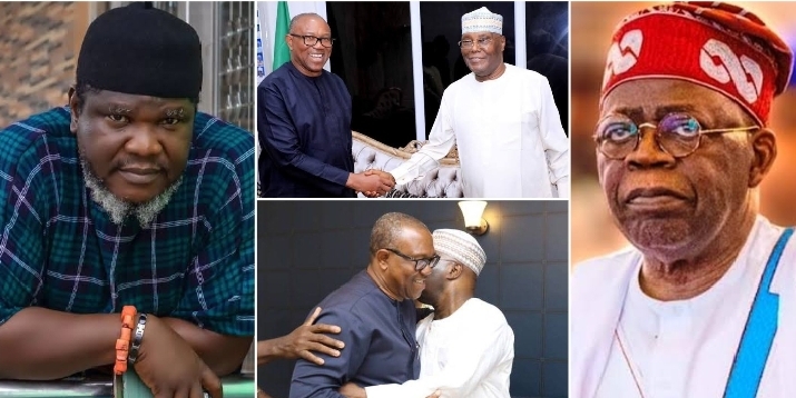 “Let Asiwaju continue”: Actor Ugezu, Obi supporters say No to Atiku’s possible candidacy in coalition against Tinubu