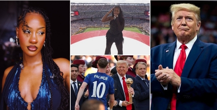 2025 Club World Cup Final: Tems stuns with halftime performance; Trump makes surprise appearance (VIDEO)