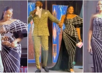 May Yul-Edochie and Ebuka Obi-Uchendu steal the spotlight at an award event (VIDEO)