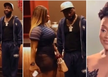 “My wife Chioma will k!ll me” – Davido tells bold female fan asking for Instagram follow in new clip