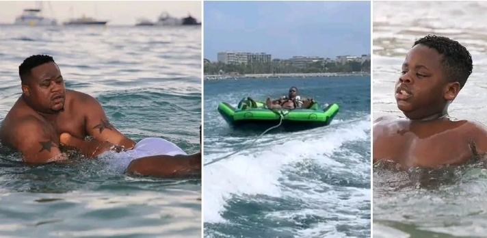 Near-tragedy: Cubana ChiefPriest, son fall into the ocean after boat flips mid-ride