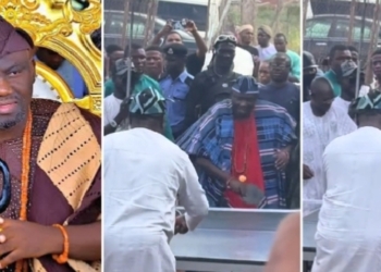 Alaafin of Oyo gets sporty, dazzles Locals with table tennis skills (VIDEO)