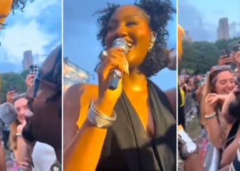 I like older women – 22-year-old fan boldly flirts with Tems on stage, singer plays along