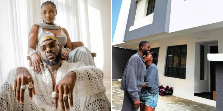 Adekunle Gold & Simi unveil multimillion Naira mansion