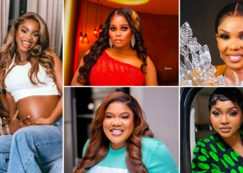 We don born o – Tawa Ajisefini, Toyin Abraham, Mercy rejoice as Priscilla Ojo & Juma’s reveal baby news with maternity shoot