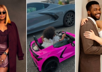 Omoni Oboli’s granddaughter Naya marks 1st birthday in style & adorable pink corvette ride
