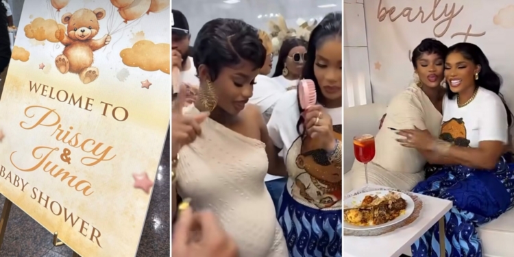 Iyabo Ojo throws Priscilla Ojo colourful baby shower in Canada [VIDEO]