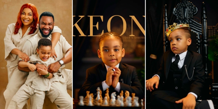 Ibrahim Suleiman and Linda Ejiofor celebrate son Keon’s 5th birthday with heartfelt messages