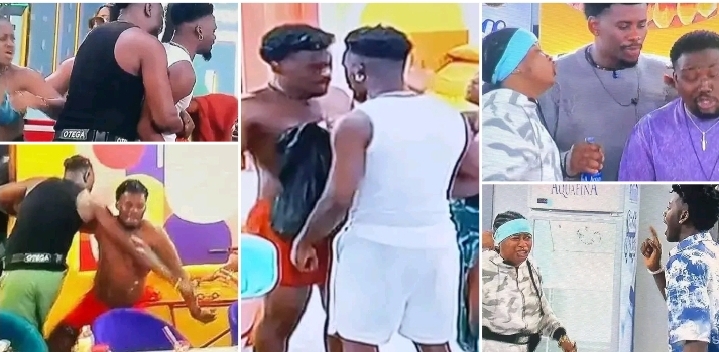 Rooboy vs Imisi, Otega vs Denari, Jason vs Victory, others – BBNaija S10 first pool party erupts into unforgettable night of rage (VIDEO)