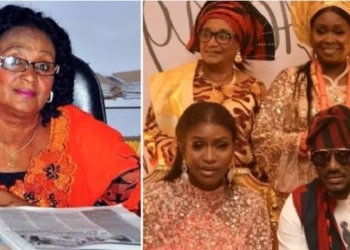 From calling her a Witch to blessing the union—2Baba’s mum’s joyful appearance at son’s wedding to Natasha raises eyebrows