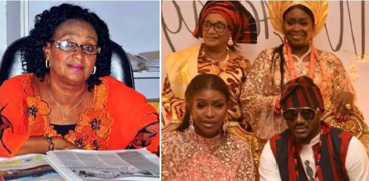 From calling her a Witch to blessing the union—2Baba’s mum’s joyful appearance at son’s wedding to Natasha raises eyebrows