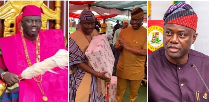 ‘This is wrong’ — Alaafin of Oyo’s move at Governor Seyi Makinde’s recent event ignites tradition talk (VIDEO)