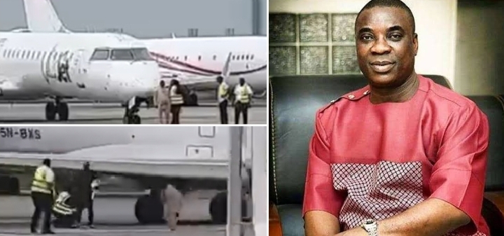KWAM 1 nearly crushed by moving plane at Abuja Airport after causing a scene; FAAN steps in (VIDEO)