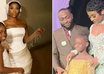 Sophia Momodu, Imade referenced in reactions to Chioma’s interaction with Davido’s 2nd daughter Hailey at white wedding