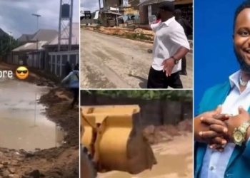 Sabinus completes and flaunts self-funded road project in Port Harcourt (VIDEO)