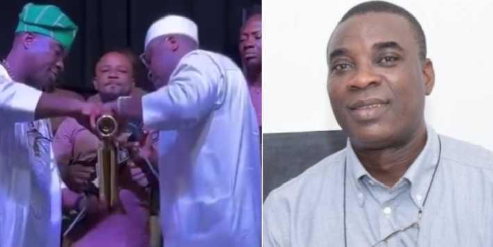 KWAM 1’s mystery flask trends again as he refills mid-show after Airport drama (VIDEO)