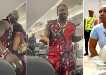 Before Flight Takeoff: Verydarkman warns Passengers to switch off phones, cites Comfort Emmanson’s saga with Ibom Airline (VIDEO)