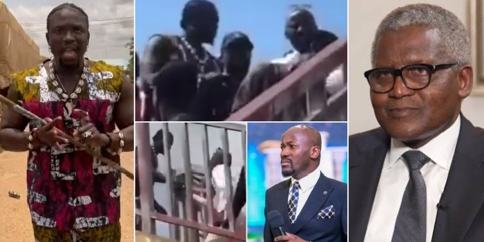 Apostle Suleman and Verydarkman meet in Auchi, form alliance over Dangote truck accidents (VIDEO)
